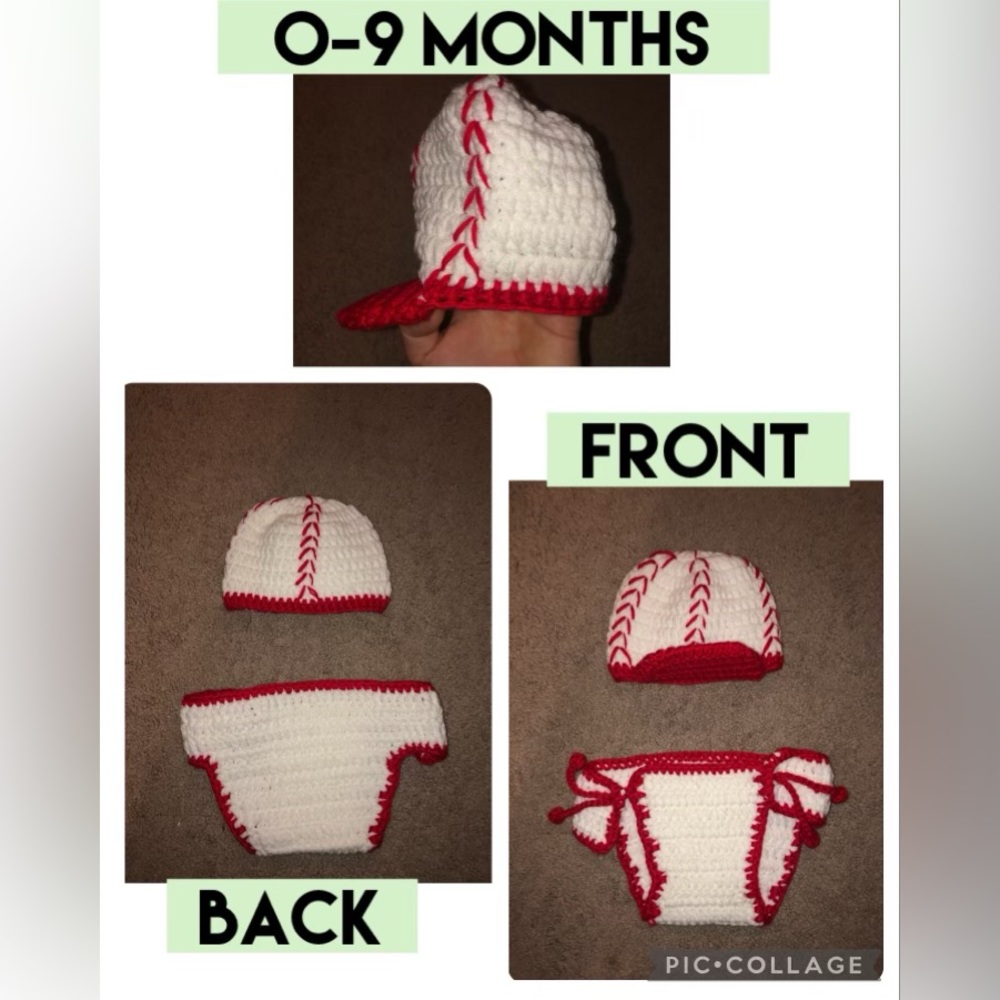 Newborn Photo Baseball Set